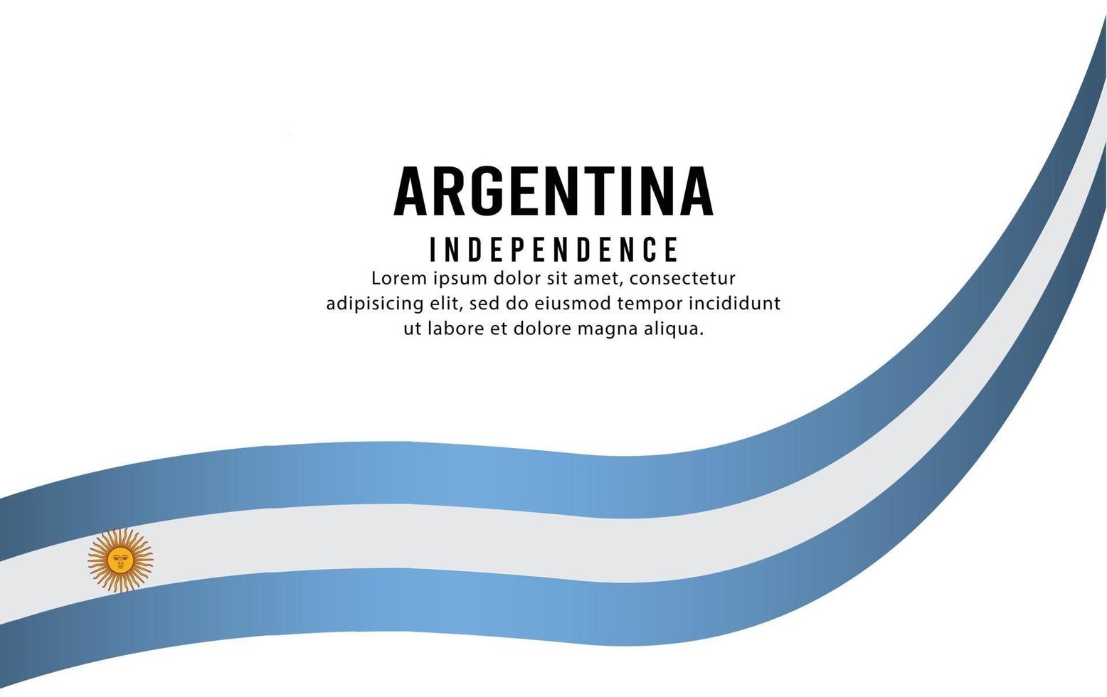 argentinien unabhängiger tag-09 vektor