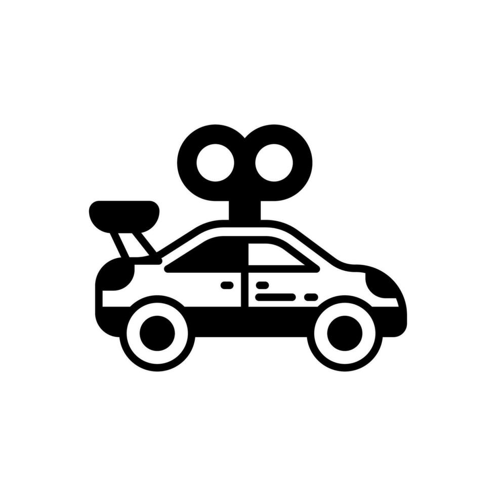 Spielzeug Auto Symbol im Vektor. Illustration vektor