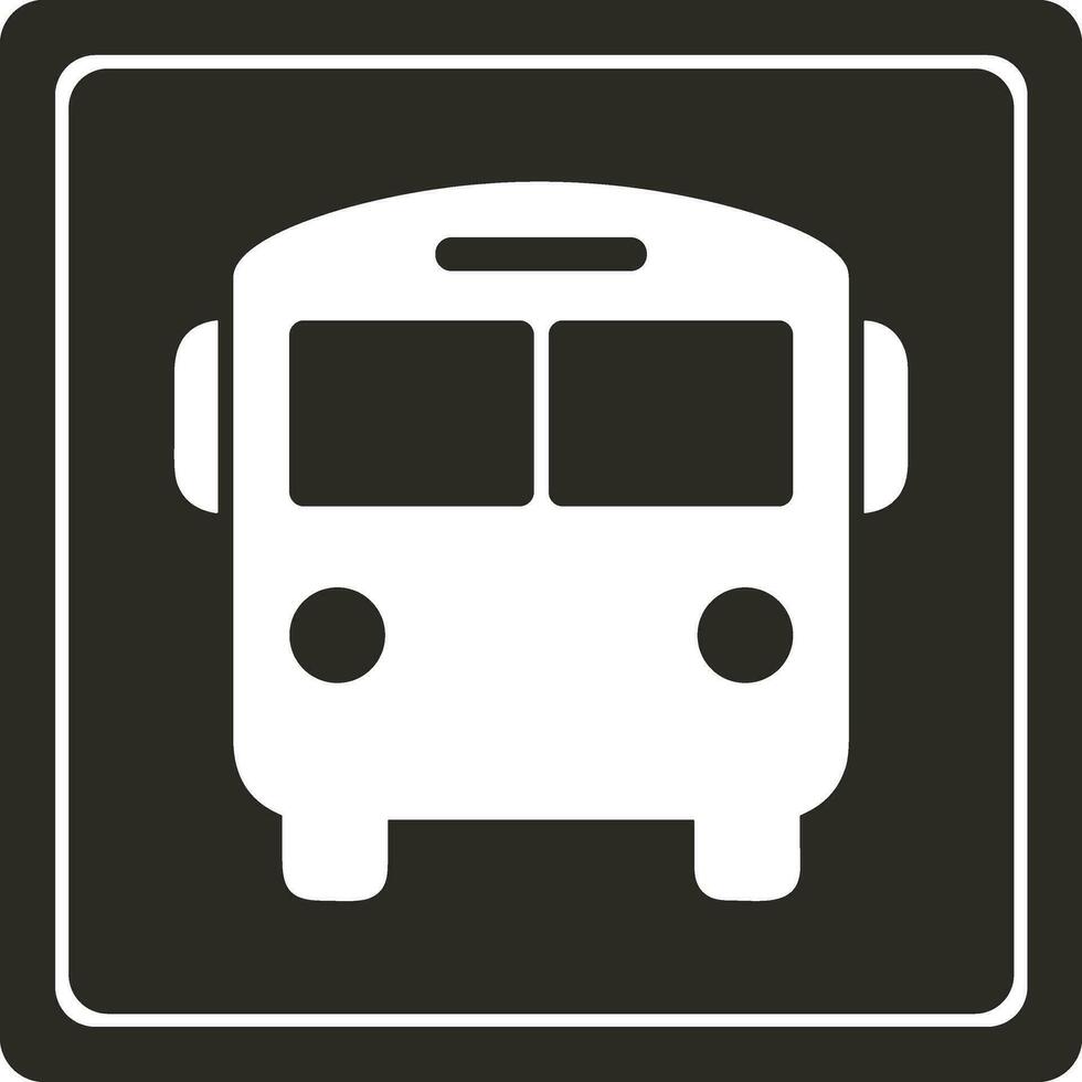 Bus Transport Symbol Symbol Vektor Bild. Illustration von das Silhouette Bus Transport Öffentlichkeit Reise Design Bild. eps 10