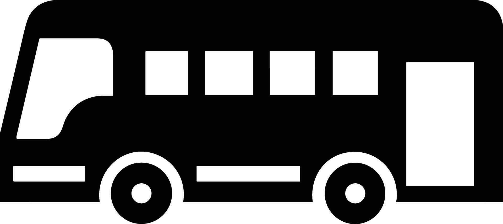 Bus Transport Symbol Symbol Vektor Bild. Illustration von das Silhouette Bus Transport Öffentlichkeit Reise Design Bild. eps 10