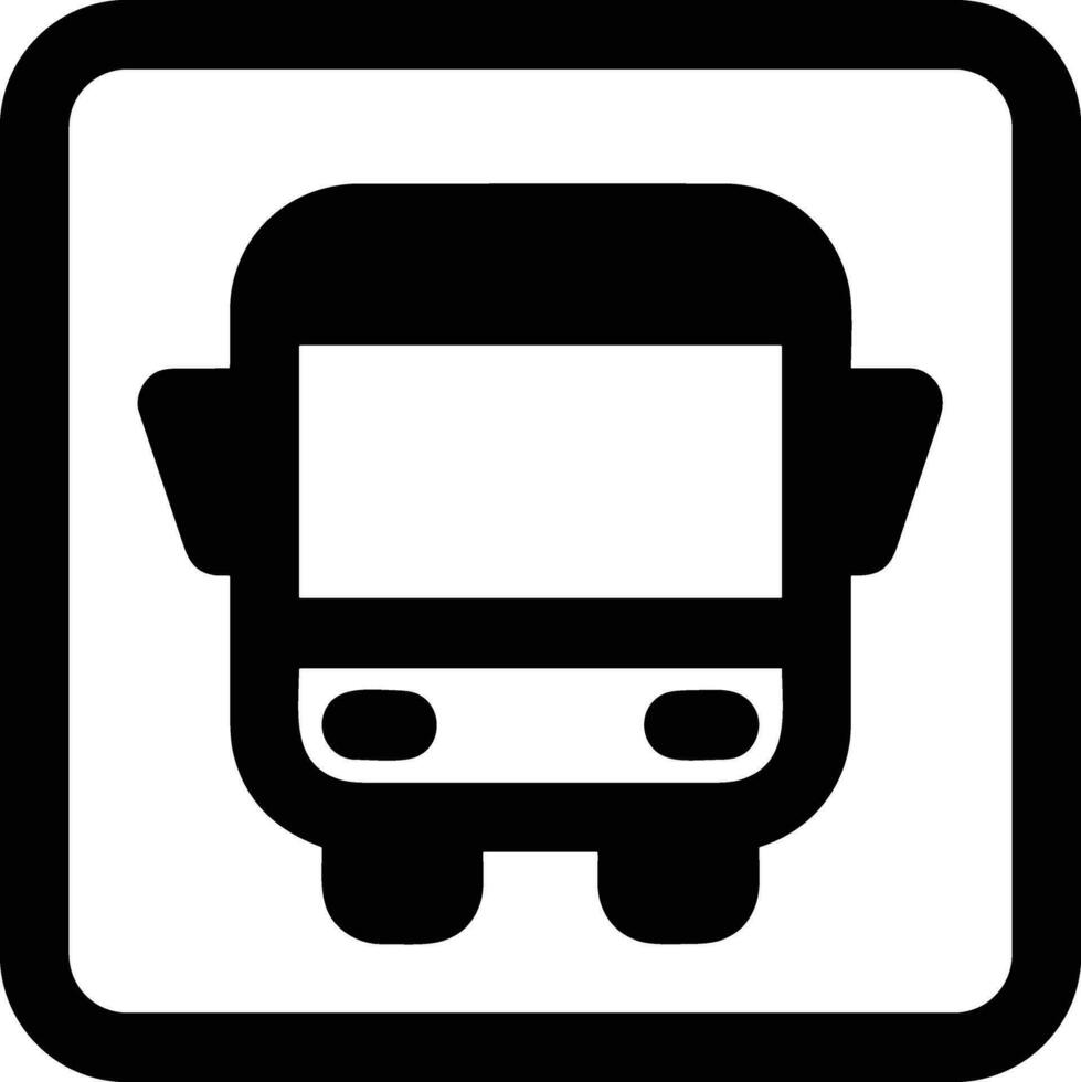 Bus Transport Symbol Symbol Vektor Bild. Illustration von das Silhouette Bus Transport Öffentlichkeit Reise Design Bild. eps 10