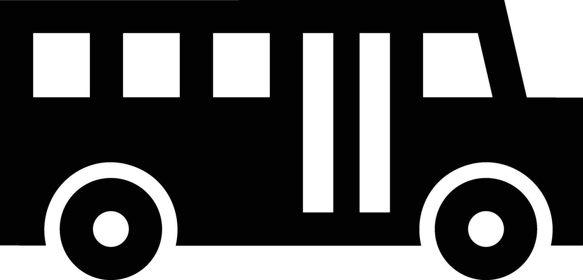 Bus Transport Symbol Symbol Vektor Bild. Illustration von das Silhouette Bus Transport Öffentlichkeit Reise Design Bild. eps 10