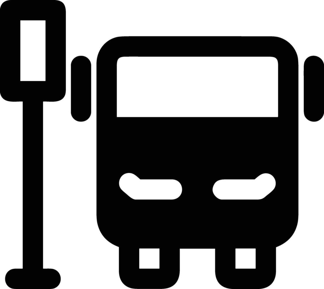 Bus Transport Symbol Symbol Vektor Bild. Illustration von das Silhouette Bus Transport Öffentlichkeit Reise Design Bild. eps 10