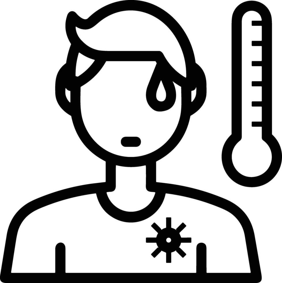 termometer medicin ikon symbol bild vektor. illustration av de temperatur kall och varm mäta verktyg design bild.eps 10 vektor