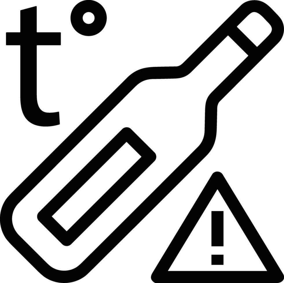 termometer medicin ikon symbol bild vektor. illustration av de temperatur kall och varm mäta verktyg design bild.eps 10 vektor