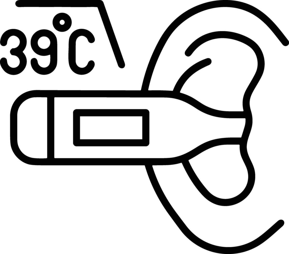 Thermometer Medizin Symbol Symbol Bild Vektor. Illustration von das Temperatur kalt und heiß messen Werkzeug Design Bild.eps 10 vektor