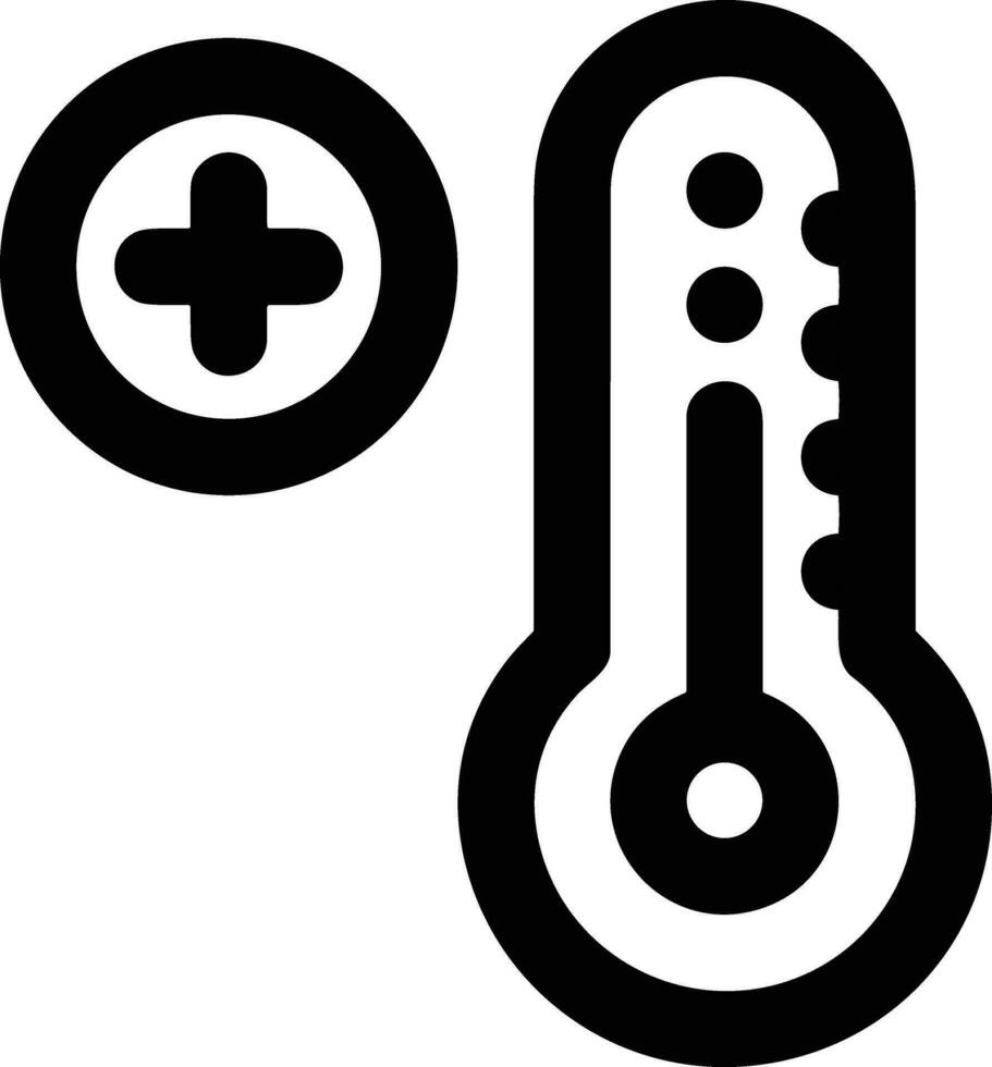 Thermometer Medizin Symbol Symbol Bild Vektor. Illustration von das Temperatur kalt und heiß messen Werkzeug Design Bild.eps 10 vektor