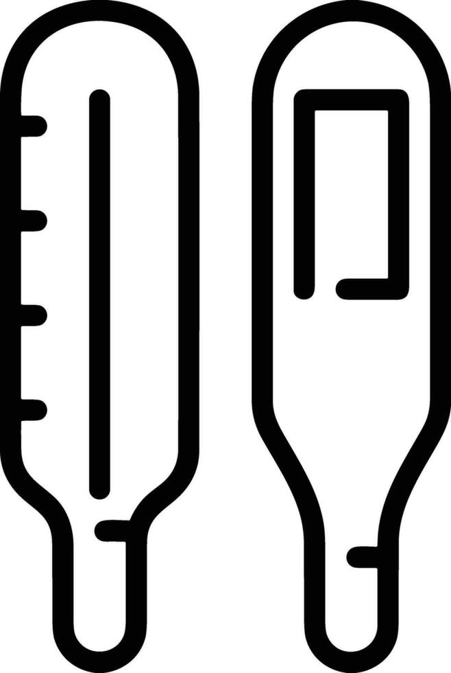 Thermometer Medizin Symbol Symbol Bild Vektor. Illustration von das Temperatur kalt und heiß messen Werkzeug Design Bild.eps 10 vektor