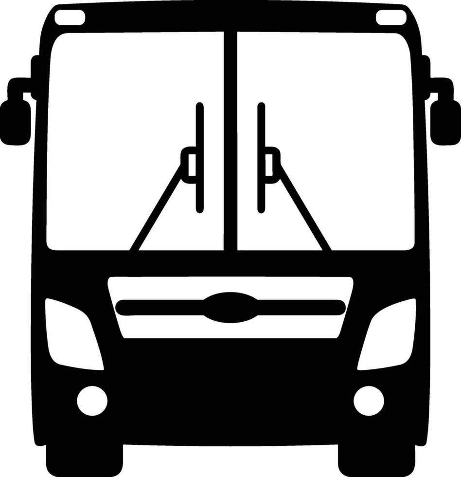 Bus Transport Symbol Symbol Vektor Bild. Illustration von das Silhouette Bus Transport Öffentlichkeit Reise Design Bild. eps 10