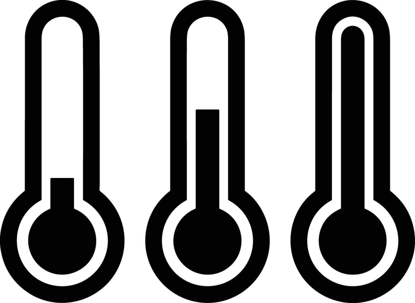 Thermometer Medizin Symbol Symbol Bild Vektor. Illustration von das Temperatur kalt und heiß messen Werkzeug Design Bild.eps 10 vektor