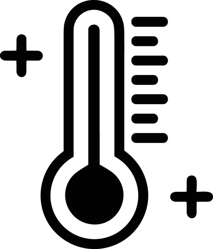 Thermometer Medizin Symbol Symbol Bild Vektor. Illustration von das Temperatur kalt und heiß messen Werkzeug Design Bild.eps 10 vektor