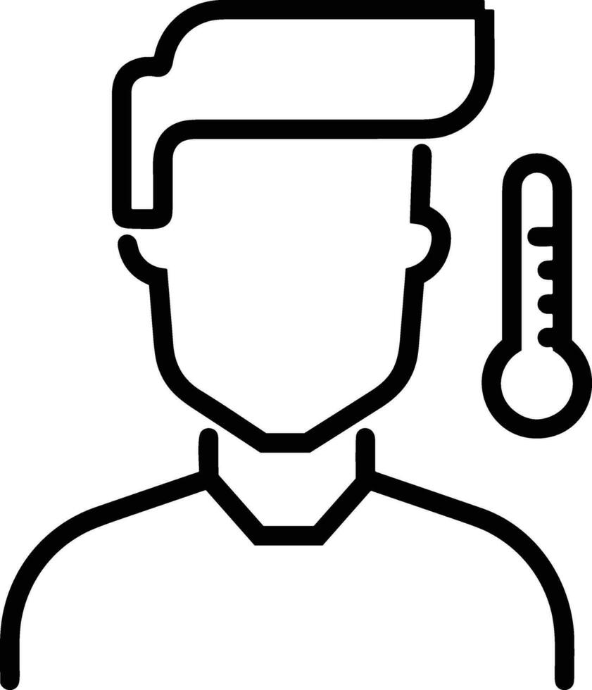 termometer medicin ikon symbol bild vektor. illustration av de temperatur kall och varm mäta verktyg design bild.eps 10 vektor