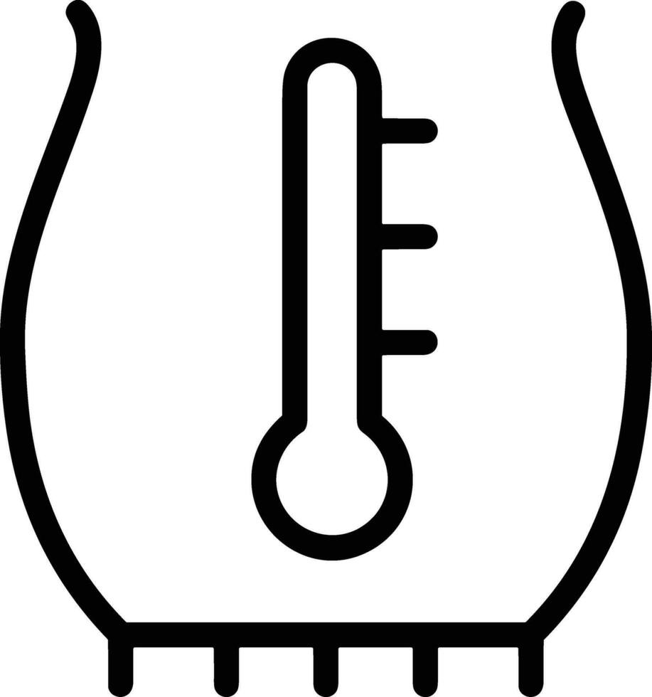 termometer medicin ikon symbol bild vektor. illustration av de temperatur kall och varm mäta verktyg design bild.eps 10 vektor