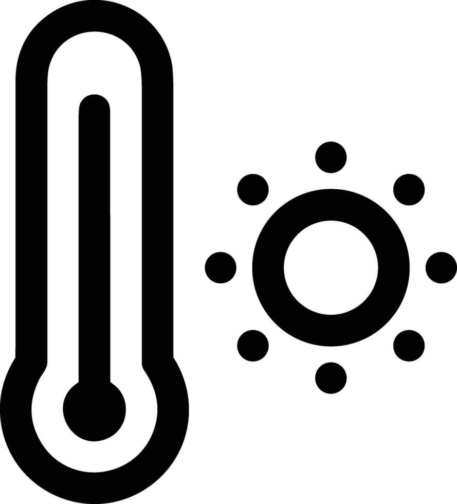 termometer medicin ikon symbol bild vektor. illustration av de temperatur kall och varm mäta verktyg design bild.eps 10 vektor