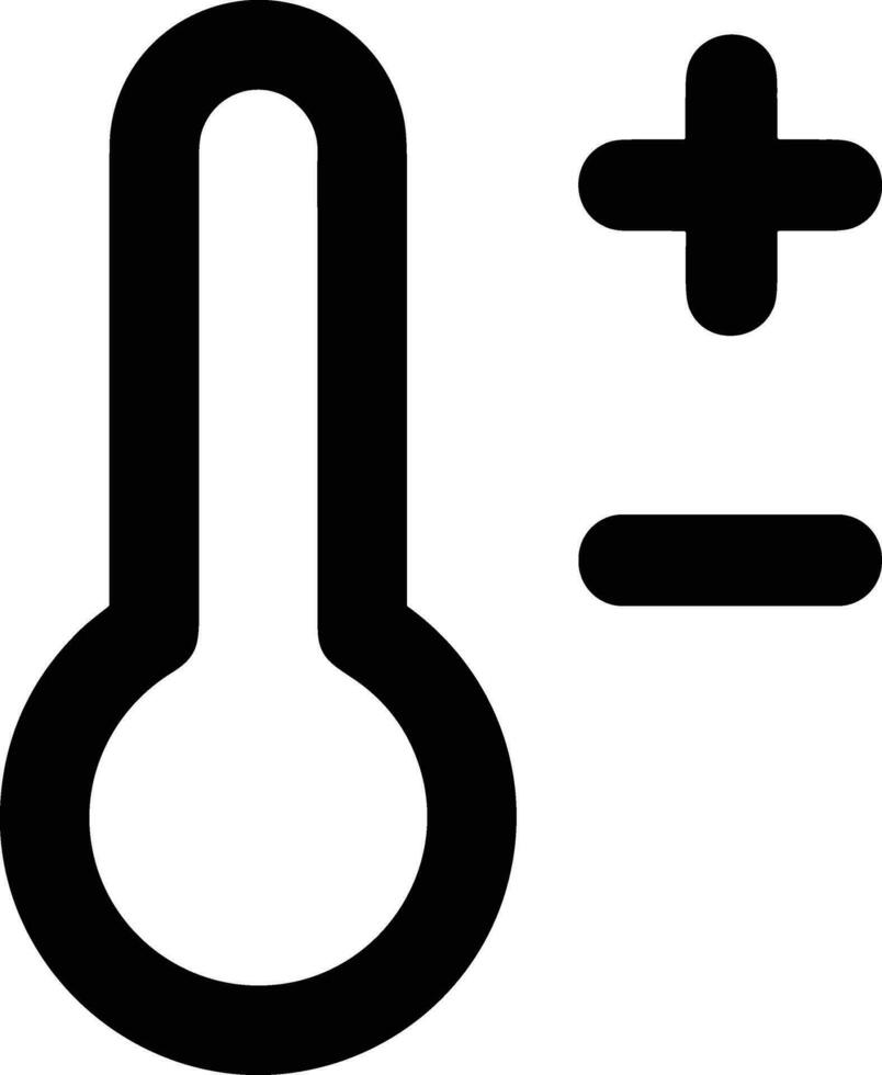 Thermometer Medizin Symbol Symbol Bild Vektor. Illustration von das Temperatur kalt und heiß messen Werkzeug Design Bild.eps 10 vektor