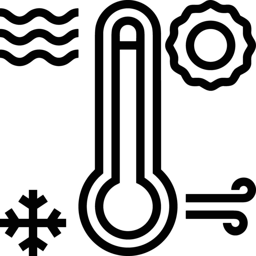 termometer medicin ikon symbol bild vektor. illustration av de temperatur kall och varm mäta verktyg design bild.eps 10 vektor