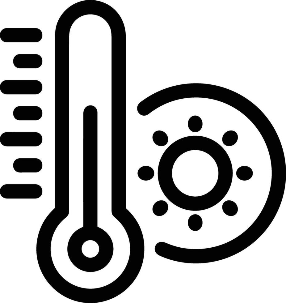 Thermometer Medizin Symbol Symbol Bild Vektor. Illustration von das Temperatur kalt und heiß messen Werkzeug Design Bild.eps 10 vektor