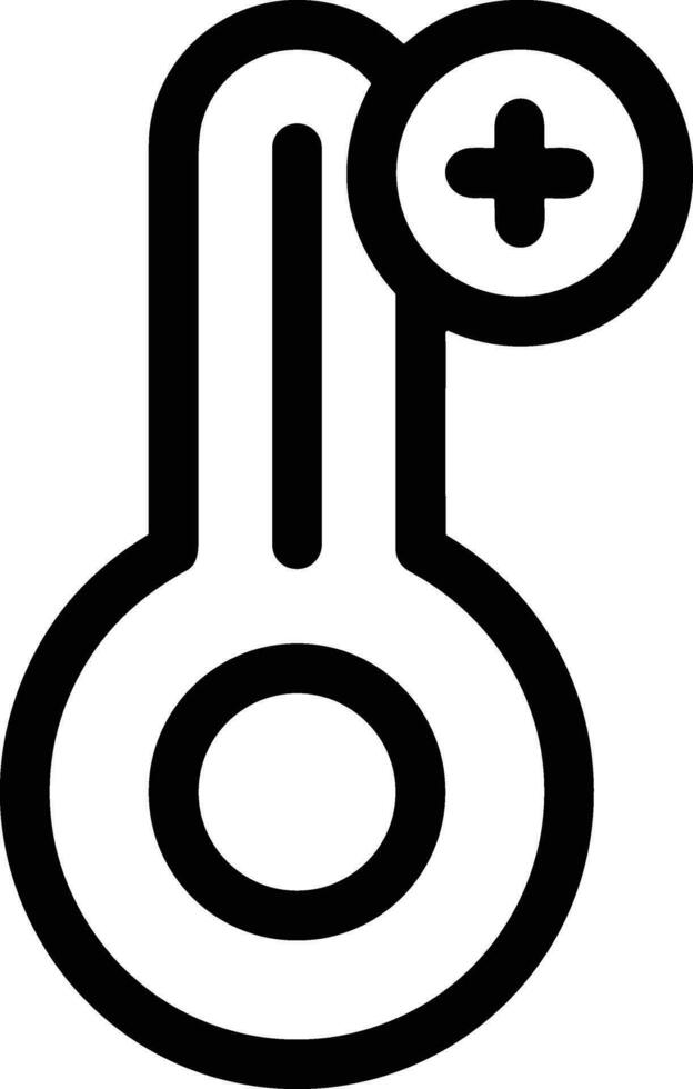 Thermometer Medizin Symbol Symbol Bild Vektor. Illustration von das Temperatur kalt und heiß messen Werkzeug Design Bild.eps 10 vektor