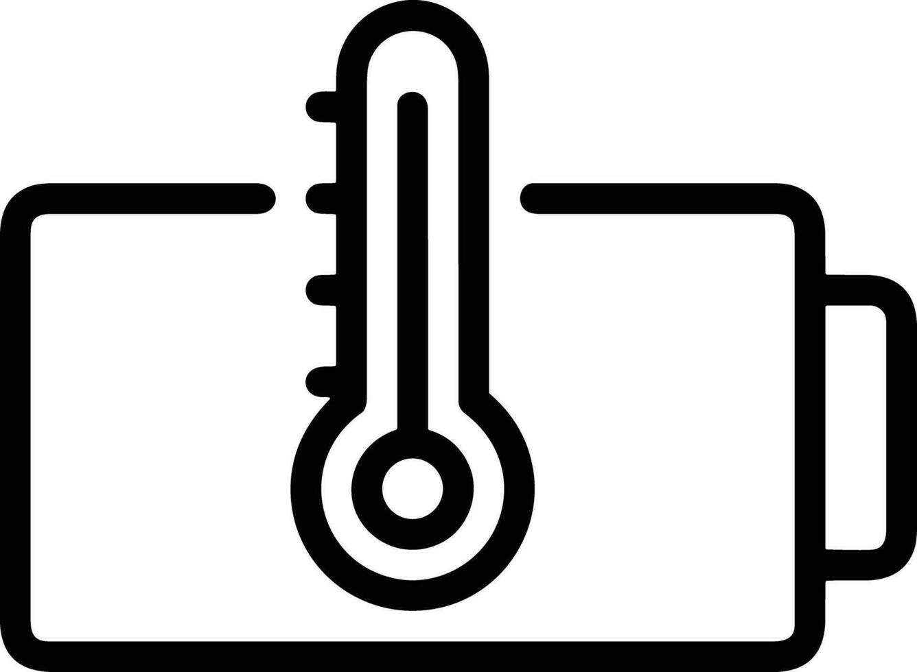 Thermometer Medizin Symbol Symbol Bild Vektor. Illustration von das Temperatur kalt und heiß messen Werkzeug Design Bild.eps 10 vektor