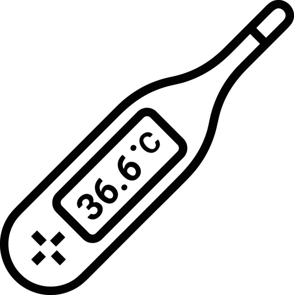 termometer medicin ikon symbol bild vektor. illustration av de temperatur kall och varm mäta verktyg design bild.eps 10 vektor