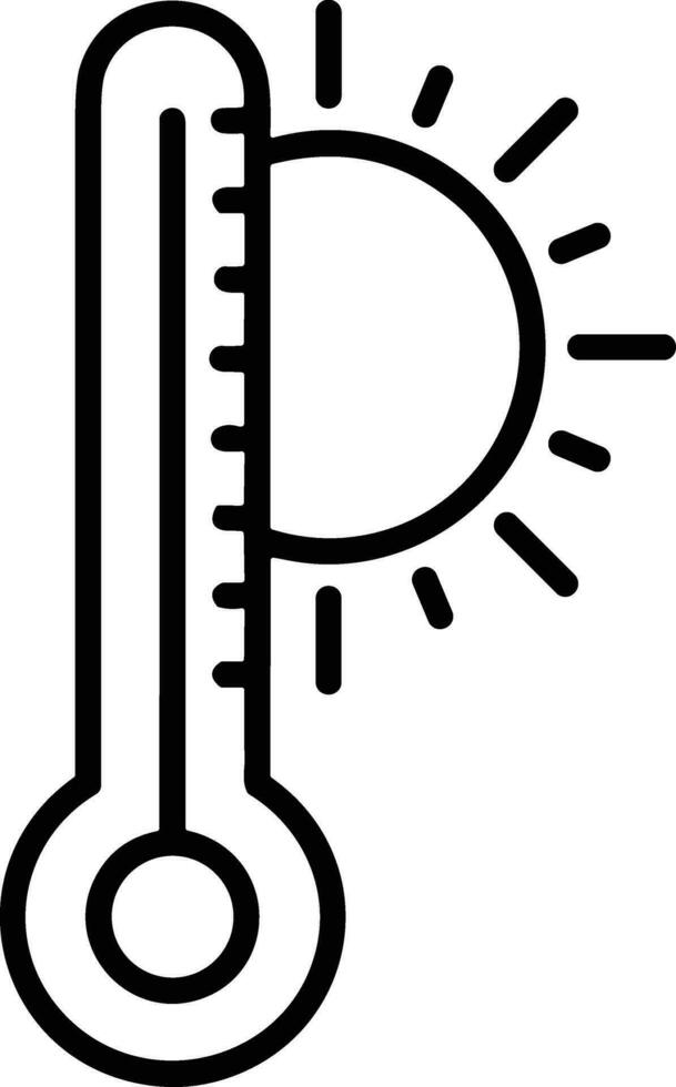 Thermometer Medizin Symbol Symbol Bild Vektor. Illustration von das Temperatur kalt und heiß messen Werkzeug Design Bild.eps 10 vektor