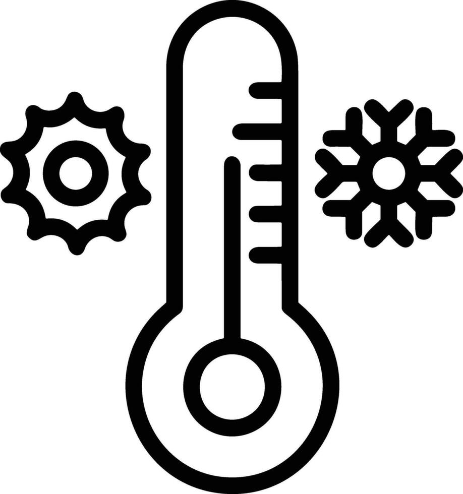 termometer medicin ikon symbol bild vektor. illustration av de temperatur kall och varm mäta verktyg design bild.eps 10 vektor