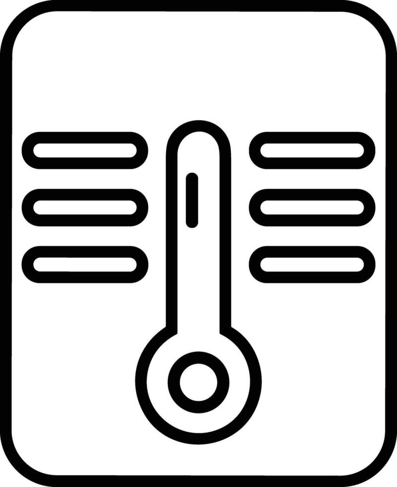 Thermometer Medizin Symbol Symbol Bild Vektor. Illustration von das Temperatur kalt und heiß messen Werkzeug Design Bild.eps 10 vektor