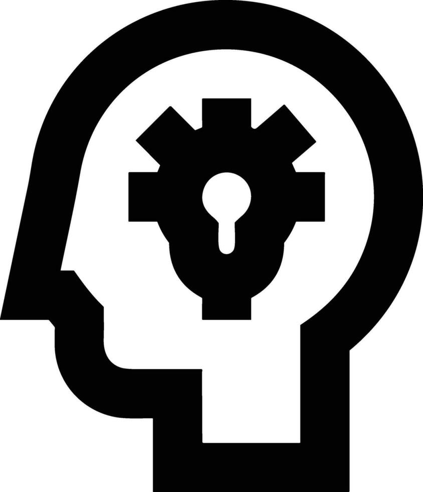 Gehirn Idee Symbol Symbol Vektor Bild. Illustration von das kreativ Intelligenz denken Design Bild. eps 10