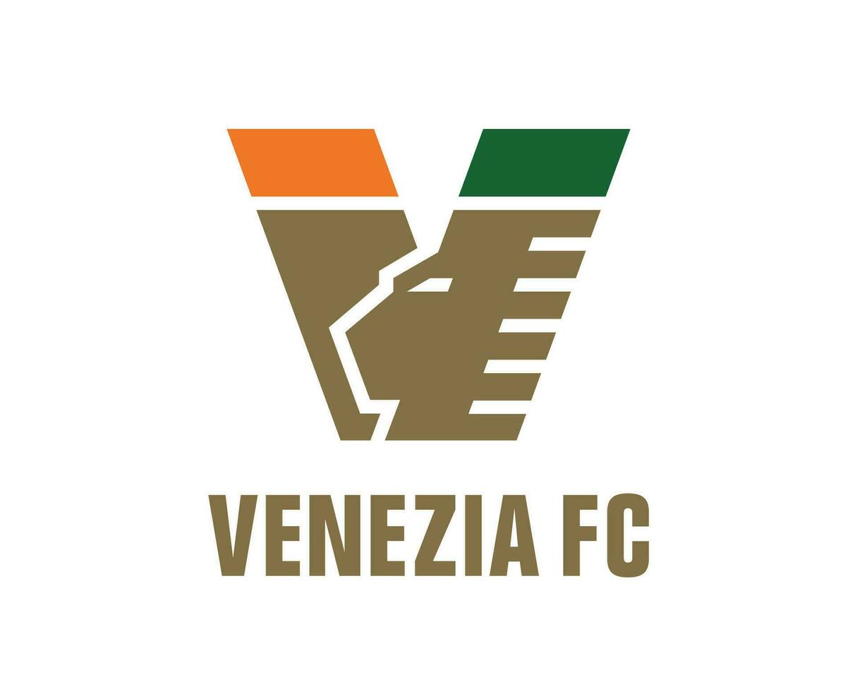 venezia klubb logotyp symbol serie en fotboll Italien abstrakt design vektor illustration