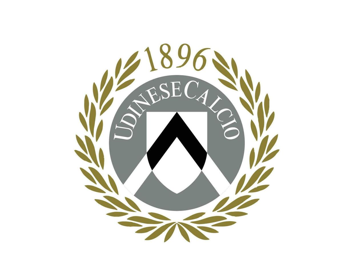 udinese calcio klubb logotyp symbol serie en fotboll Italien abstrakt design vektor illustration