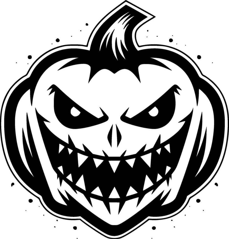 Halloween - - minimalistisch und eben Logo - - Vektor Illustration