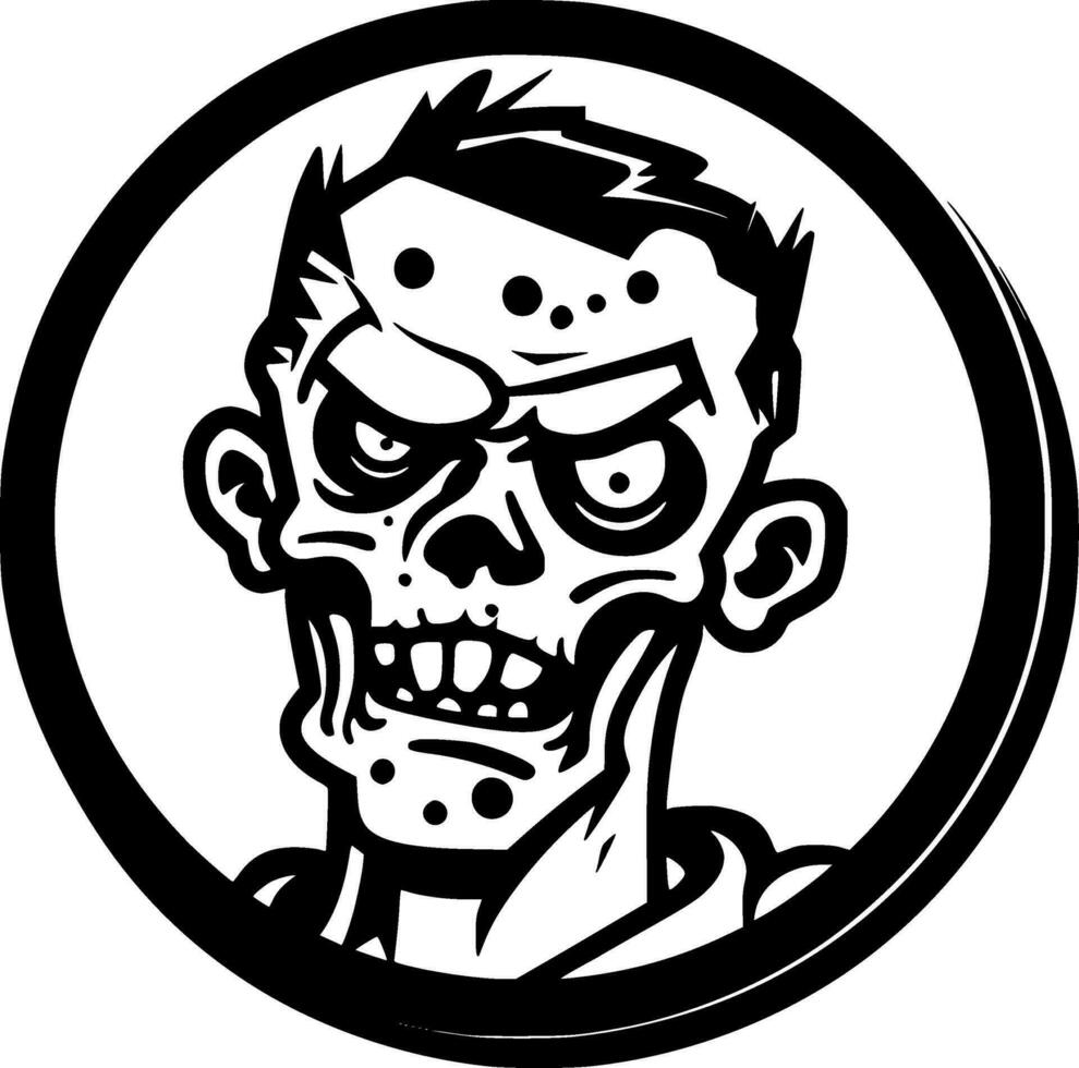 zombie - hög kvalitet vektor logotyp - vektor illustration idealisk för t-shirt grafisk