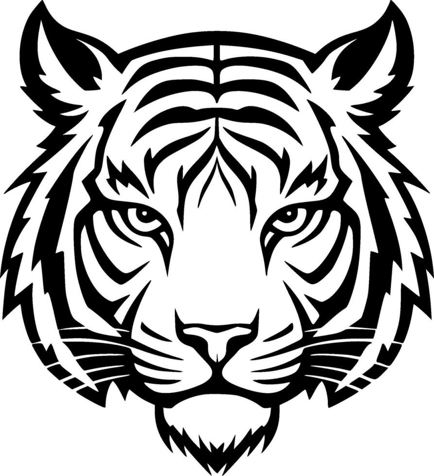 Tiger, minimalistisch und einfach Silhouette - - Vektor Illustration