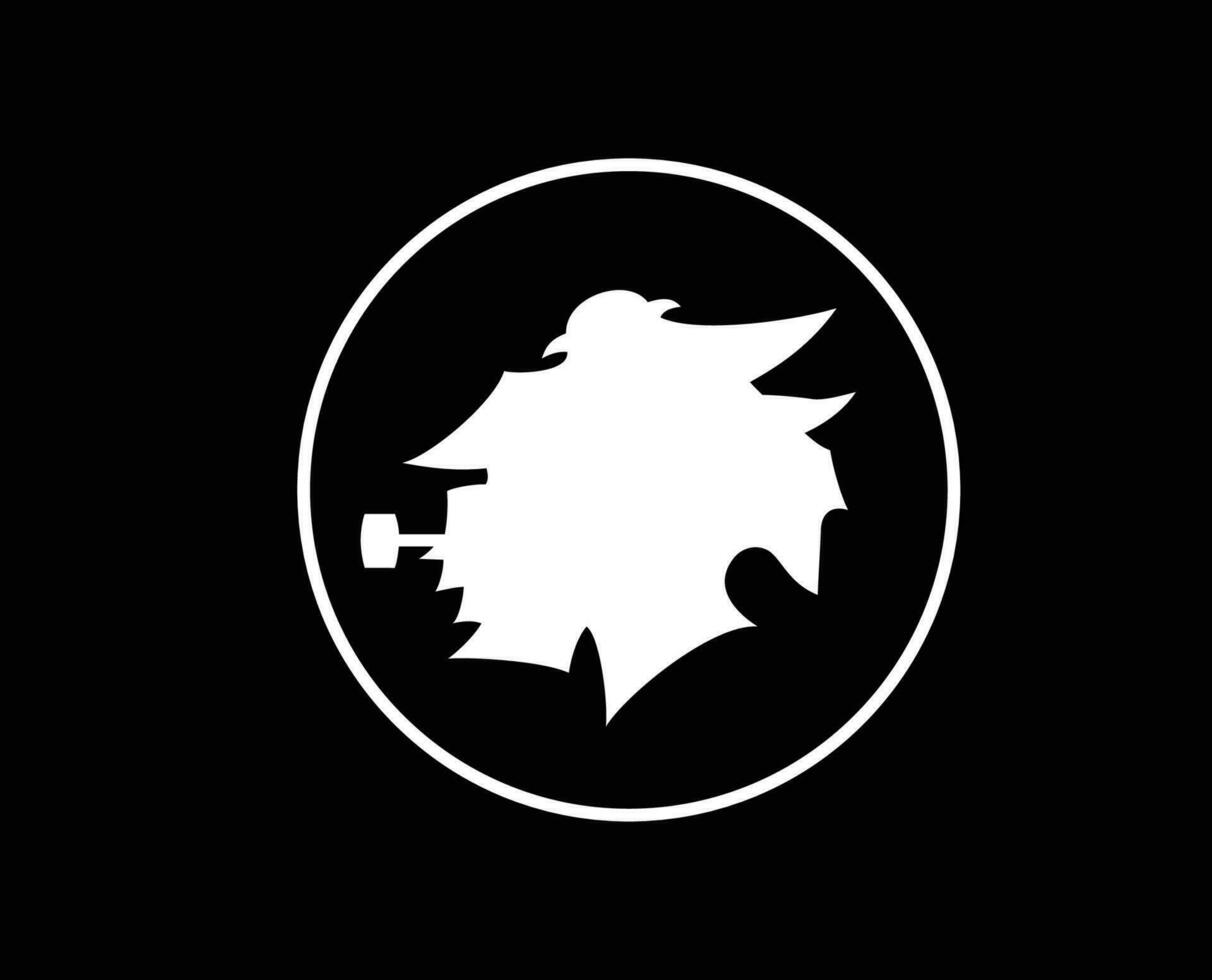 Samdoria Verein Logo Symbol Weiß Serie ein Fußball kalcio Italien abstrakt Design Vektor Illustration mit schwarz Hintergrund
