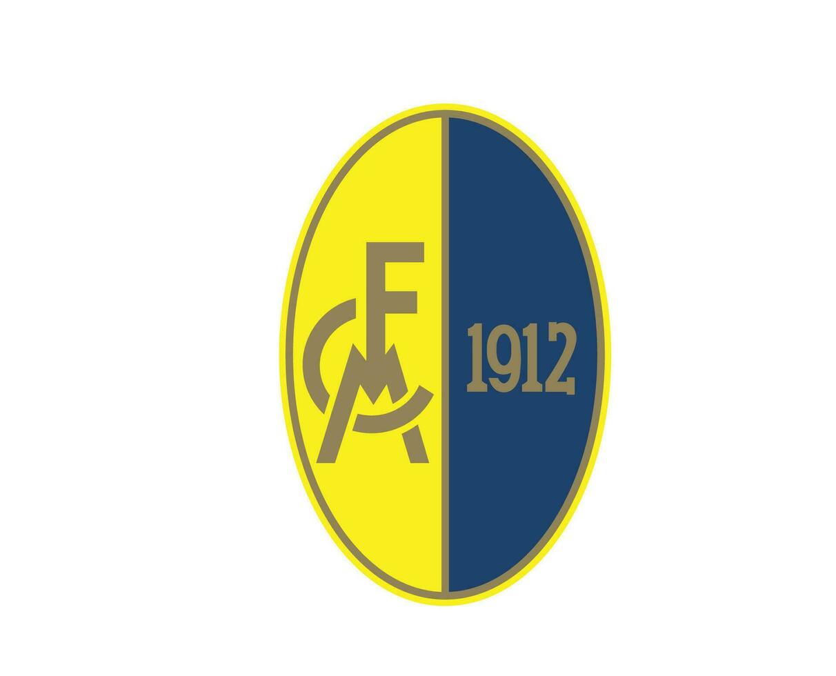 Modena fc Verein Logo Symbol Serie ein Fußball kalcio Italien abstrakt Design Vektor Illustration