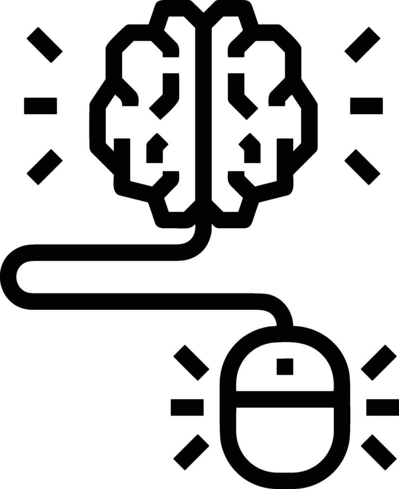 Gehirn Idee Symbol Symbol Vektor Bild. Illustration von das kreativ Intelligenz denken Design Bild. eps 10