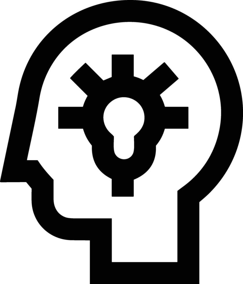 Gehirn Idee Symbol Symbol Vektor Bild. Illustration von das kreativ Intelligenz denken Design Bild. eps 10