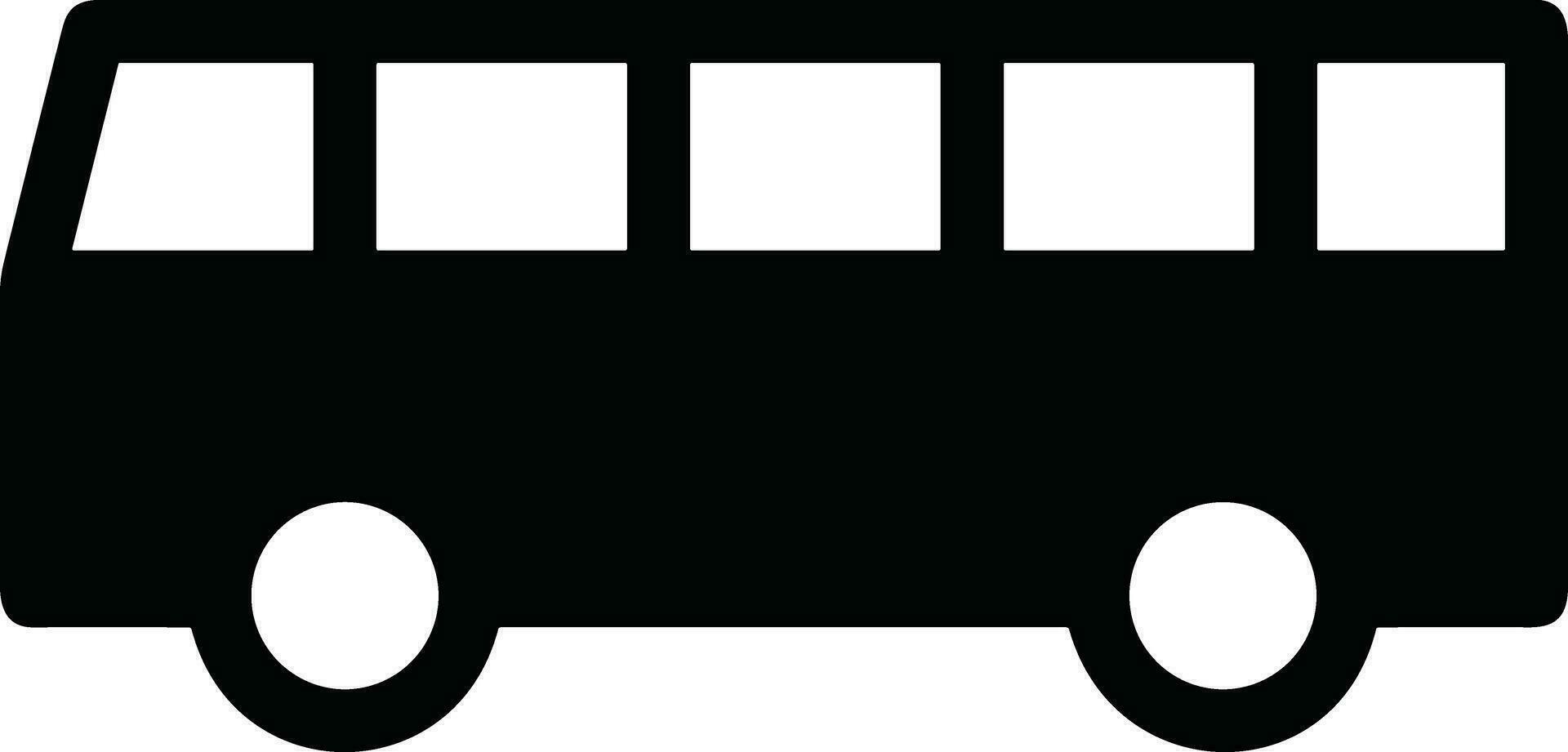 Bus Transport Symbol Symbol Vektor Bild. Illustration von das Silhouette Bus Transport Öffentlichkeit Reise Design Bild. eps 10