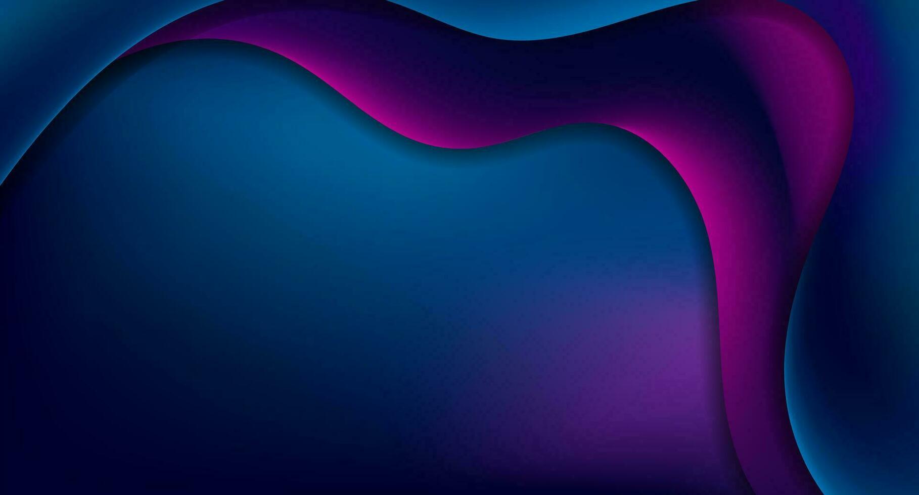 mörk blå violett slät flytande vågor abstrakt bakgrund vektor