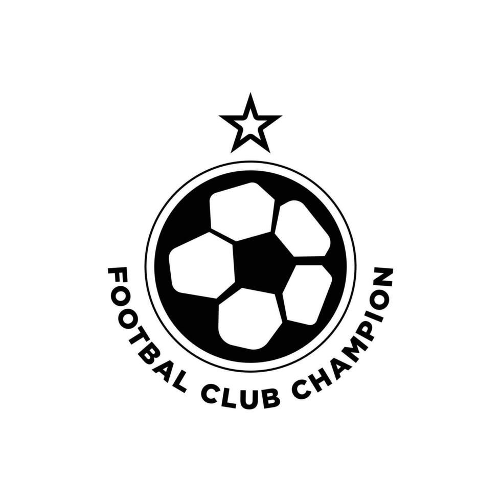 vektor fotboll logotyp eller fotboll logotyp fotboll klubb tecken