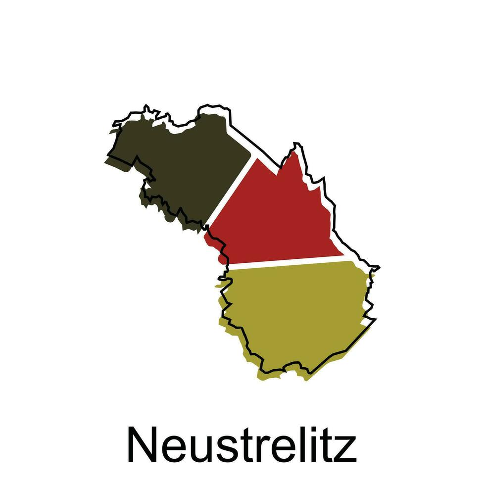 Vektor Karte von Neustrelitz modern Umriss, hoch detailliert Vektor Illustration Design Vorlage, geeignet zum Ihre Unternehmen
