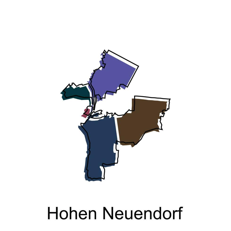 hohen neuendorf Welt Karte Vektor Design Vorlage, Grafik Stil isoliert auf Weiß Hintergrund, geeignet zum Ihre Unternehmen