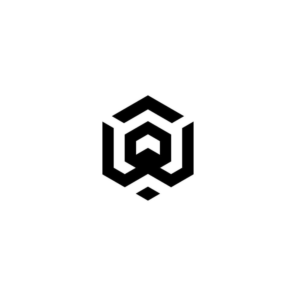 abstrakt Brief ach, wa, A, w Logo Design Vektor Vorlage Element. das kreativ Design Linien das Granne Hexagon gestalten und das Würfel Logo mit das Brief Design zum korporativ Identität