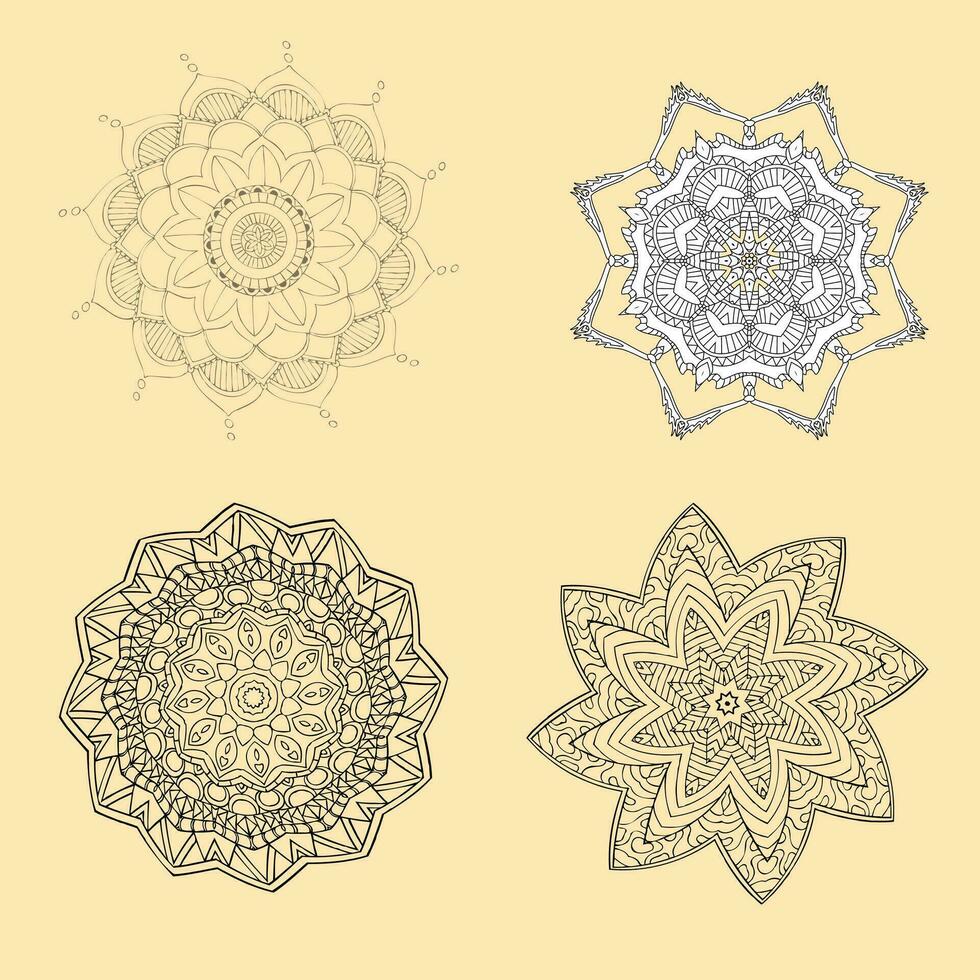 schön Mandala Ornament Design mit geometrisch Kreis Element gemacht im Vektor realistisch Luxus Mandala Hintergrund schön Mandala Design Illustration