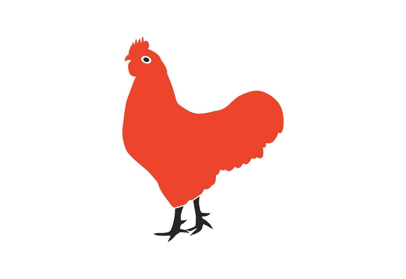 kyckling vektor logotyp design. odla, höna, fjäderfä ikon, vektor design begrepp