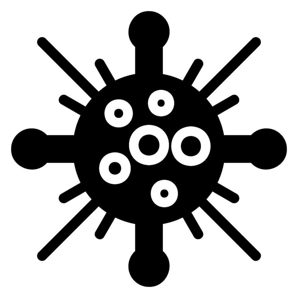 Virus-Glyphe-Symbol vektor