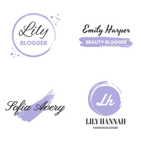 Feminin Vintage Retro Vector Logo