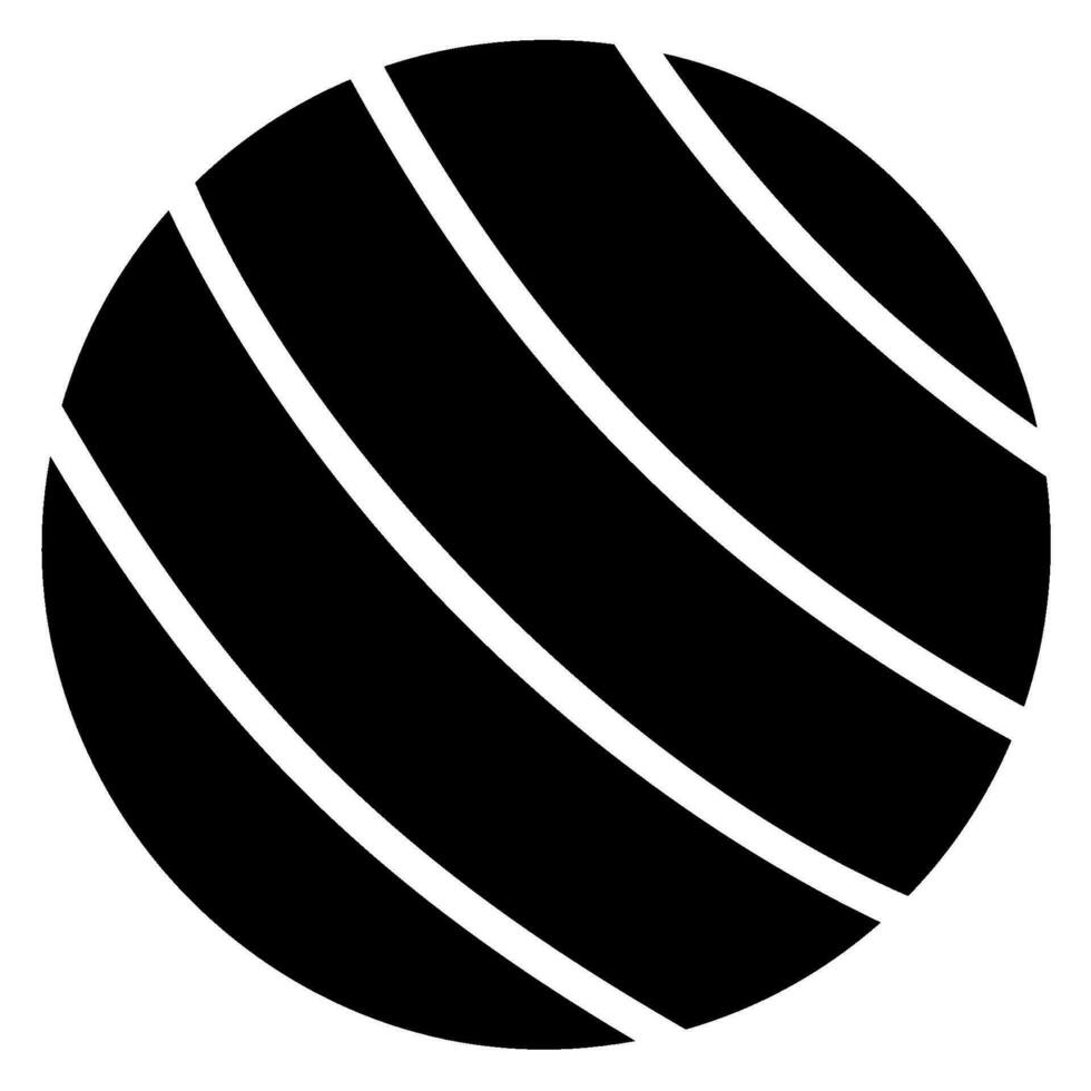 Yoga Ball Glyphe Symbol vektor