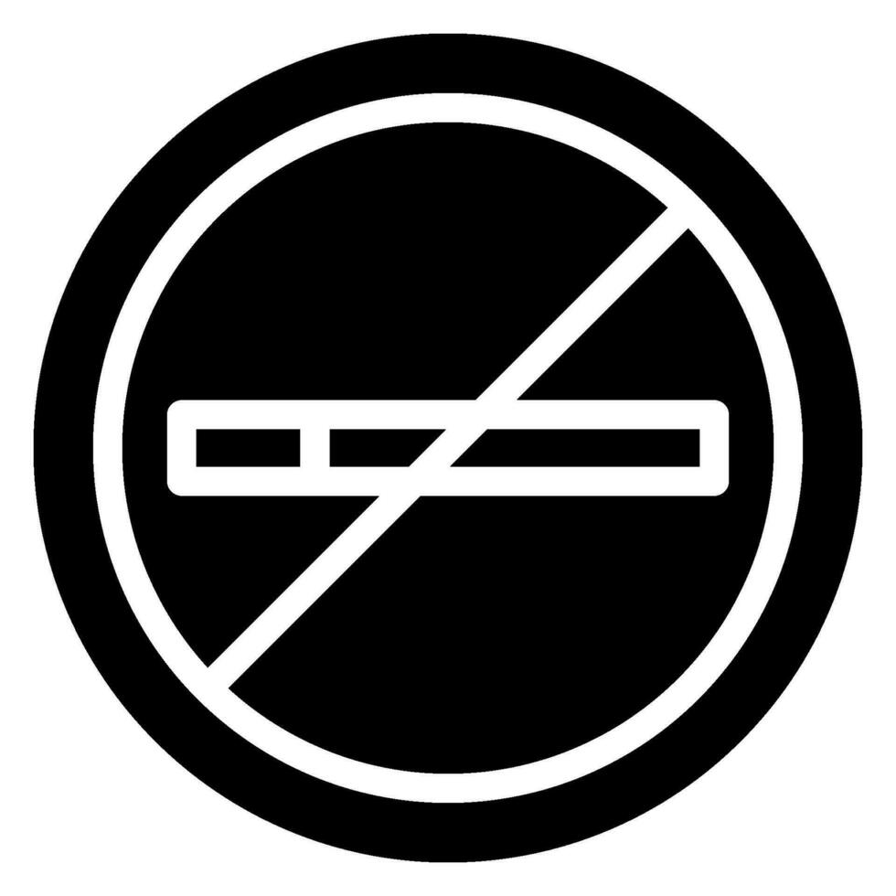Rauchverbot Glyphe Symbol vektor