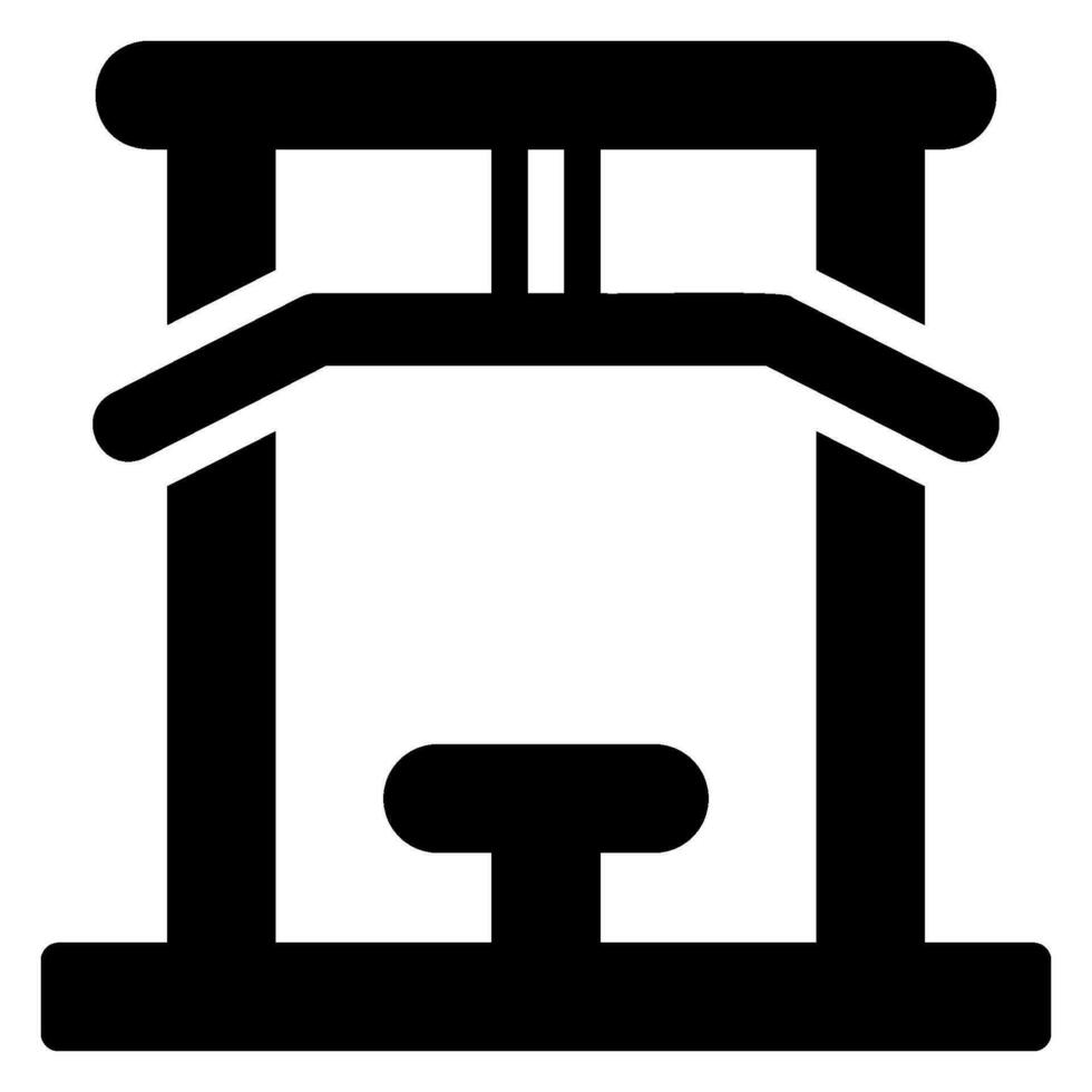 Glyphen-Symbol für Fitnessgeräte vektor